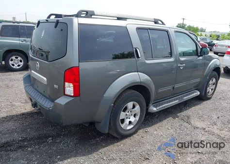 2005 Nissan Pathfinder Se из США, поврежденный, VIN 5N1AR18W95C743850